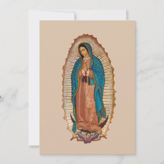 Virgen de Guadalupe Julkort (Framsida)
