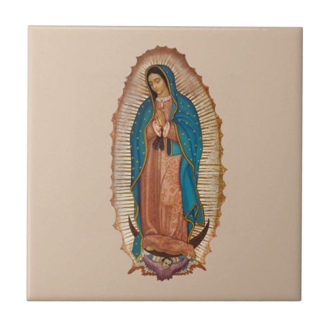 Virgen de Guadalupe Kakelplatta (Framsidan)