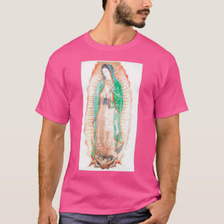 Virgen de Guadalupe Large Mexican Design T Shirt
