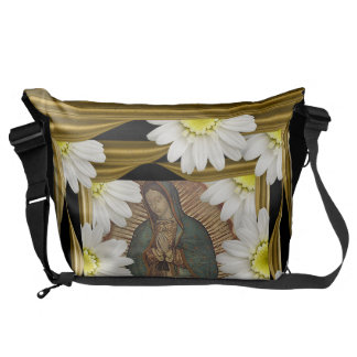 Virgen de Guadalupe (med daisy) Messenger Bag