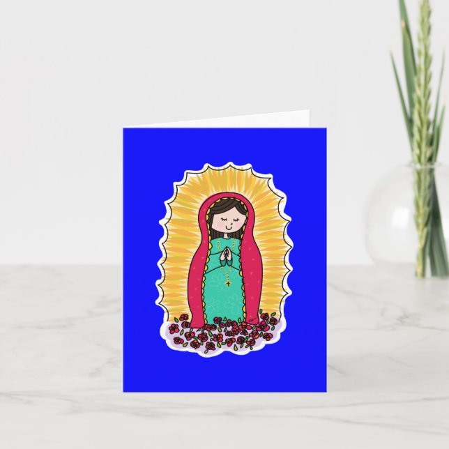 Virgen De Guadalupe Note Card Kort (Framsida)