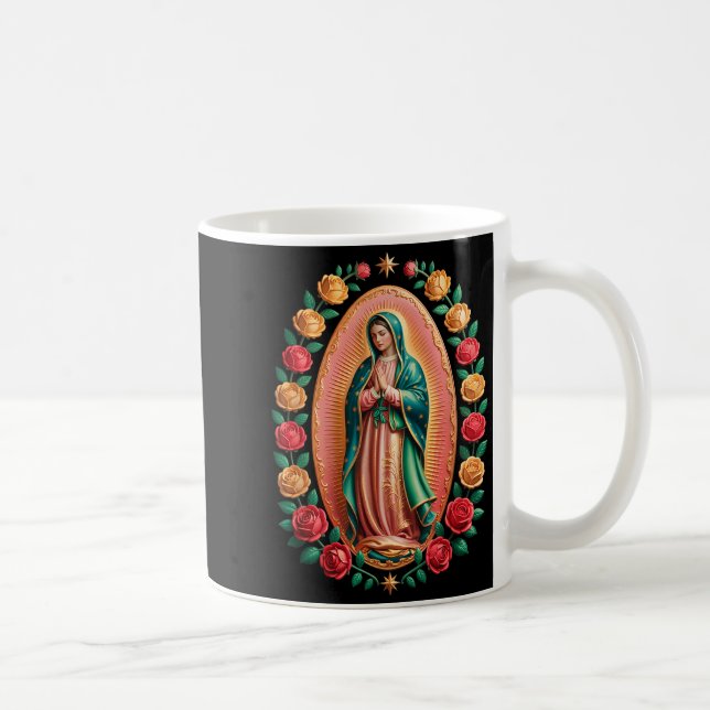 Virgen De Guadalupe Saint Mary Christian Religious Kaffemugg (Höger)
