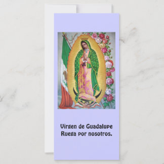 Virgen de Guadalupe Spanska Prayer Card