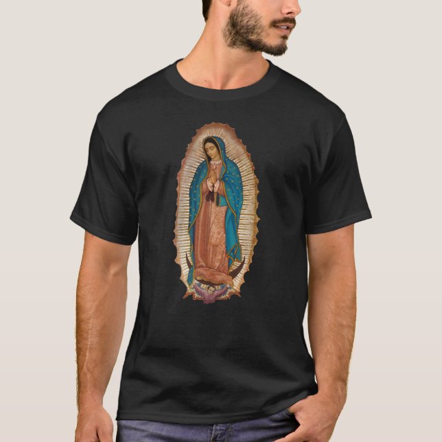 Virgen de Guadalupe T Shirt (Framsida)