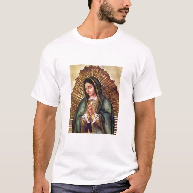 Virgen de Guadalupe T Shirt (Framsida)