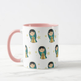 Virgen de Guadalupe Tecknad Coffee Mugg