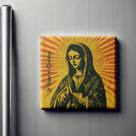 Virgen de Guadalupe Teckning Magnet