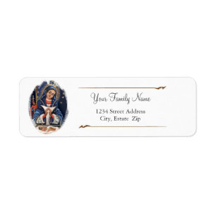 Virgen de la Altagracia returetiketter Returadress Etikett