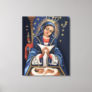 Virgen de la Altagracia Wrapped kanfas Canvastryck