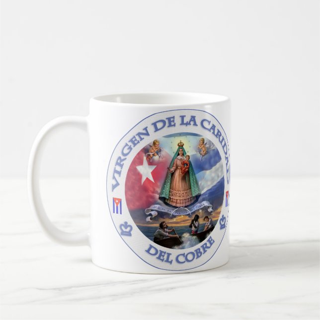 VIRGEN DE LA CARIDAD DEL COBRE CUBAN PATRIOT SAINT KAFFEMUGG (Vänster)