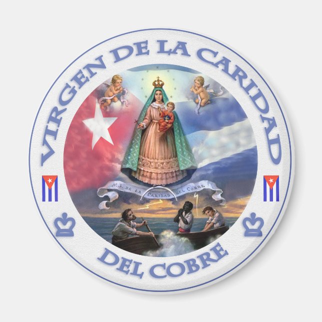 VIRGEN DE LA CARIDAD DEL COBRE CUBAN PATRIOT SAINT MAGNET (Framsidan)