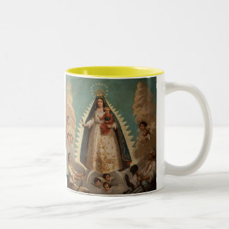Virgen de La Caridad del Cobre Två-Tonad Mugg