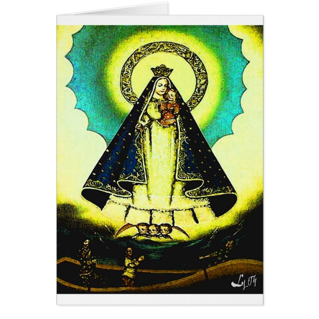 VIRGEN DE LA CARIDAD HÄLSNINGSKORT (Framsidan)