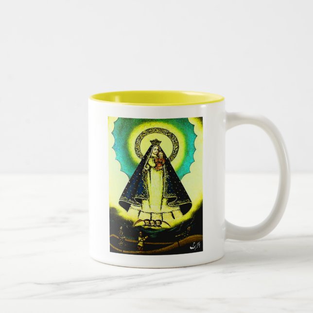 VIRGEN DE LA CARIDAD Två-Tonad MUGG (Höger)