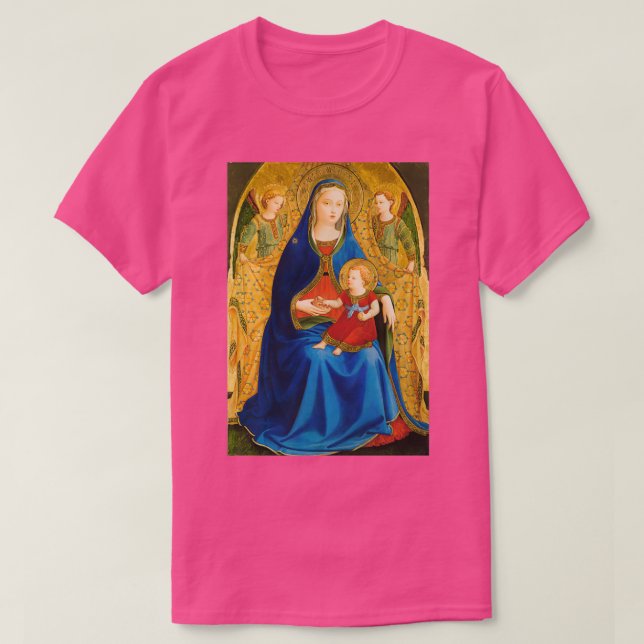 Virgen de la granada av Fra Angelico T Shirt (Design framsida)