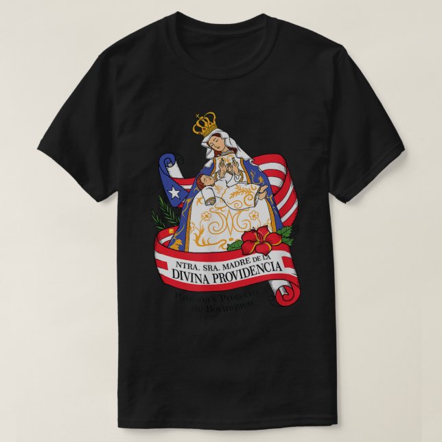 Virgen de la Providencia Patrona de Puerto Rico86 T Shirt (Design framsida)