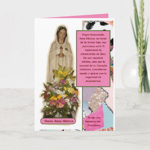 Virgen Maria Rosa Mística Kort