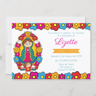 VIRGENCITA - INVITACION PARA CUMPLEAÑOS INBJUDNINGAR