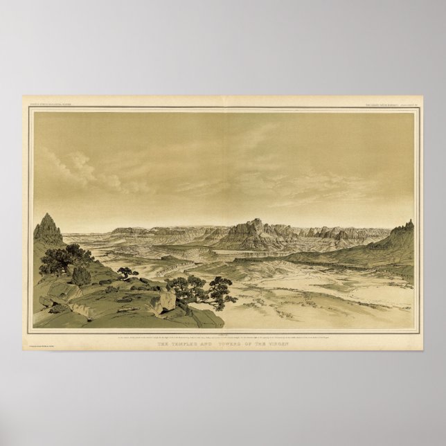 Virgens tempel och Torn Poster (Framsidan)