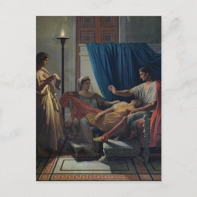 Virgil Läser Aeneid Vykort (Framsida)