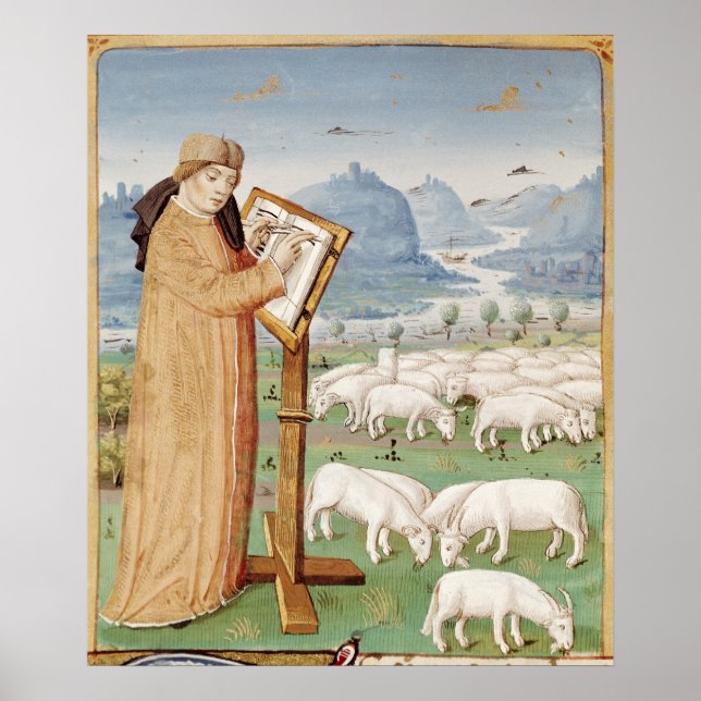 Virgil Write in a Fält of Sheep and getts Poster (Framsidan)