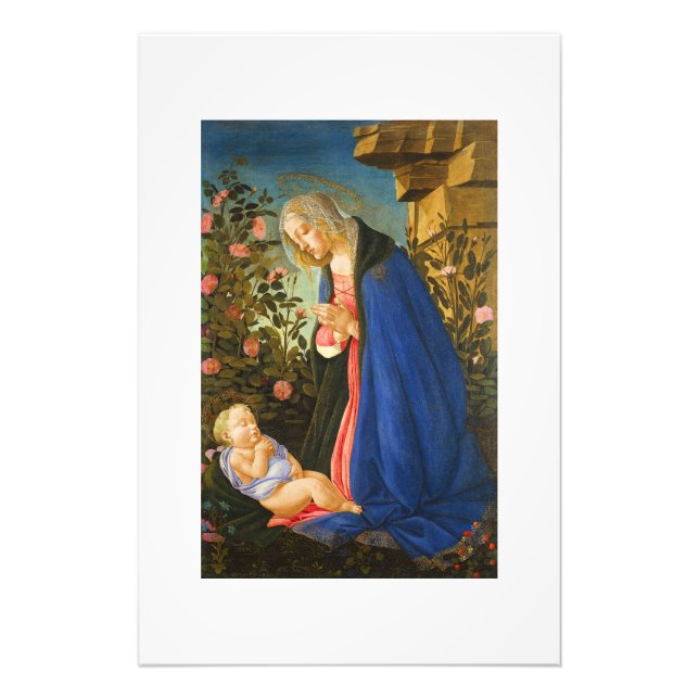 VIRGIN ADORING SLEEPING CHRIST CHILD FOTOTRYCK (Framsidan)