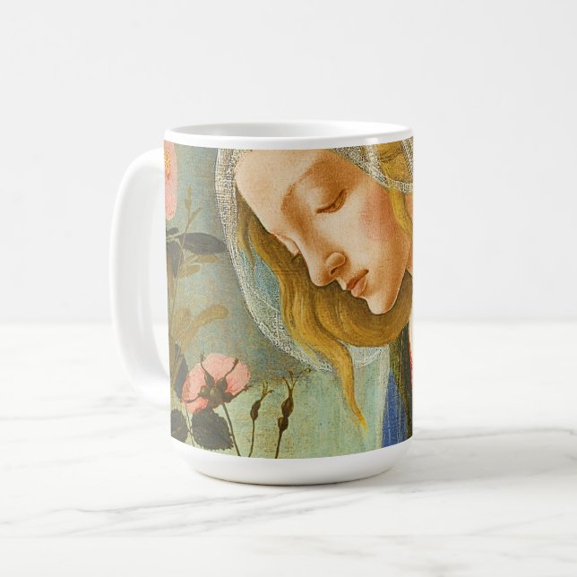 VIRGIN ADORING SLEEPING CHRIST CHILD KAFFEMUGG (Framsida vänster)