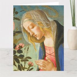 VIRGIN ADORING SLEEPING CHRIST CHILD KORT