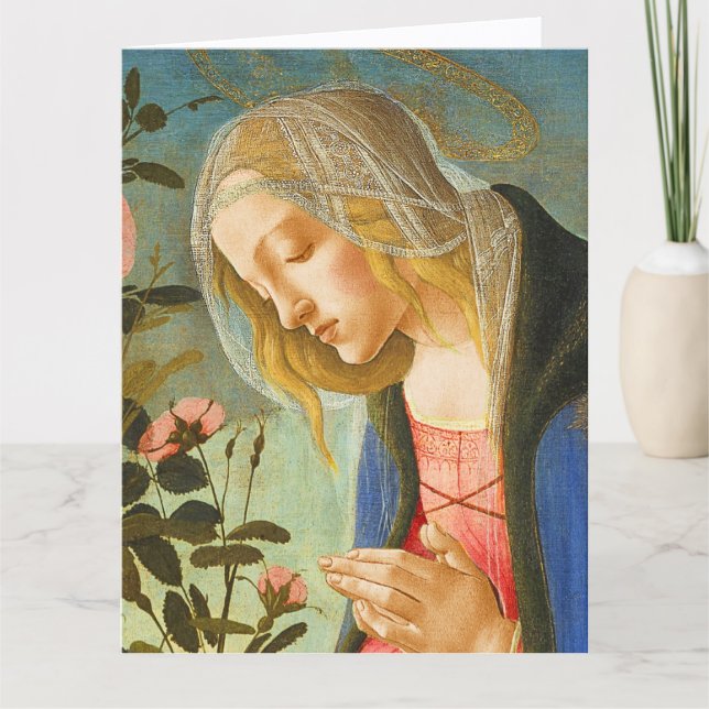 VIRGIN ADORING SLEEPING CHRIST CHILD KORT (Framsida)
