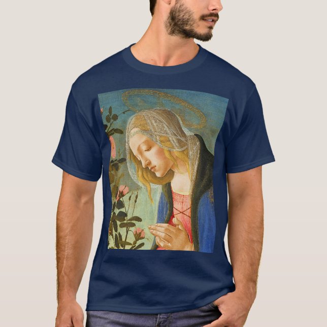 VIRGIN ADORING SLEEPING CHRIST CHILD T SHIRT (Framsida)