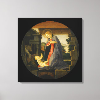 Virgin Adoring the Child Canvastryck