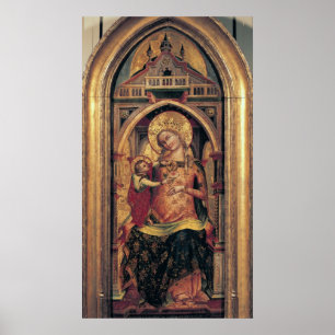Virgin and Child, 1372 Poster