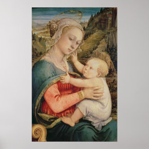Virgin and Child, 1465 Poster