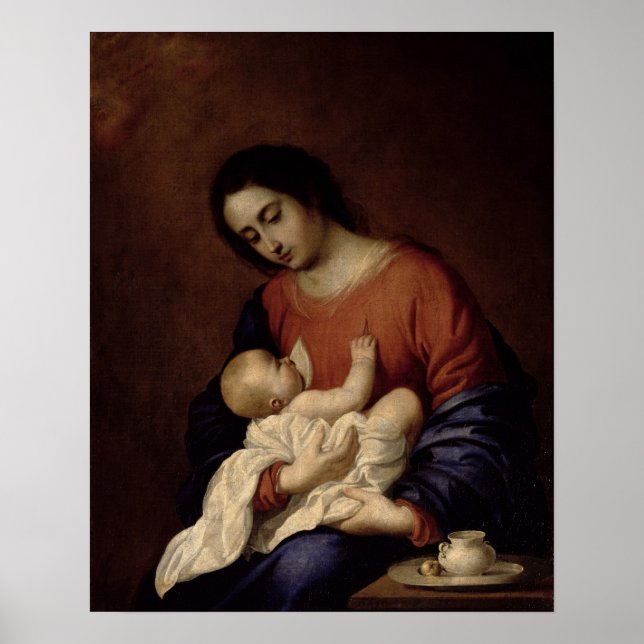 Virgin and Child, 1658 Poster (Framsidan)
