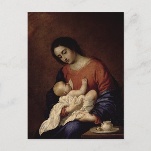 Virgin and Child, 1658 Vykort (Framsida)