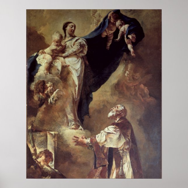 Virgin and Child Appearing to St. Philip Neri, 172 Poster (Framsidan)