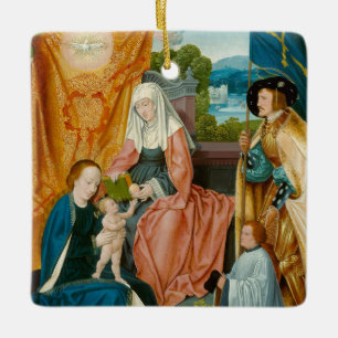 Virgin and Child - Barthel Bruyn the Elder Julgransprydnad Keramik