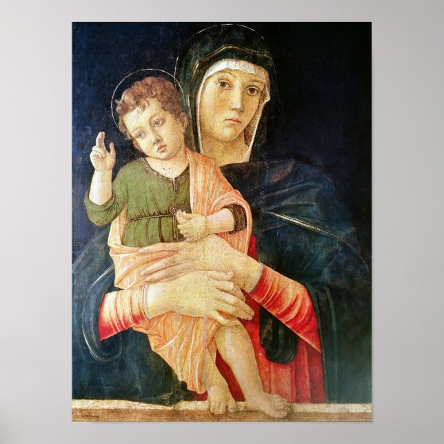 Virgin and Child Bluting, 1460-70 Poster (Framsidan)