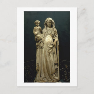Virgin and Child, c.1375 (alabaster) Vykort