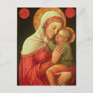 Virgin and Child, c.1465 (olja på panelen) Vykort