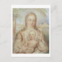 Virgin and Child in Egypten, 1810 (tempera on pa p