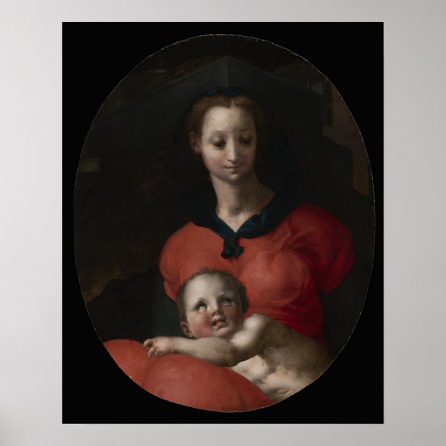 Virgin and Child, känd som Madonna del Libro Poster (Framsidan)