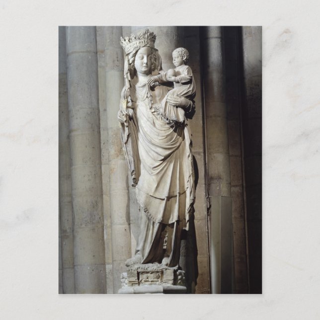 Virgin and Child, känt som Notre-Dame de Paris Vykort (Framsida)