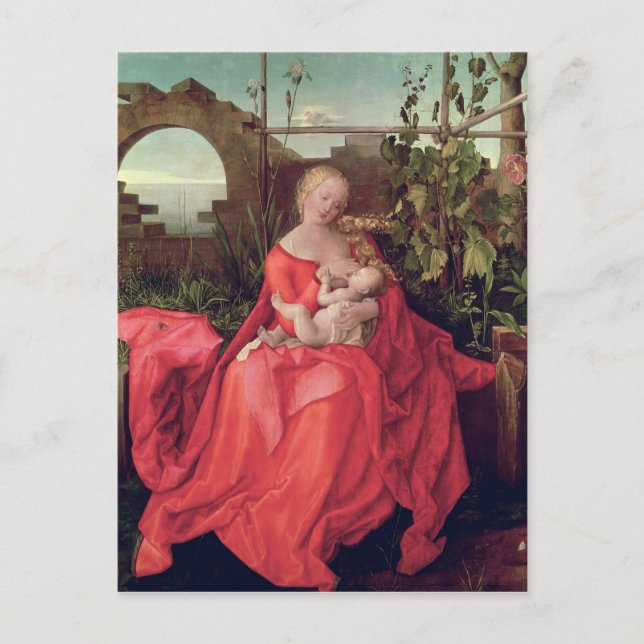 Virgin and Child 'Madonna with the Iris', 1508 Vykort (Framsida)