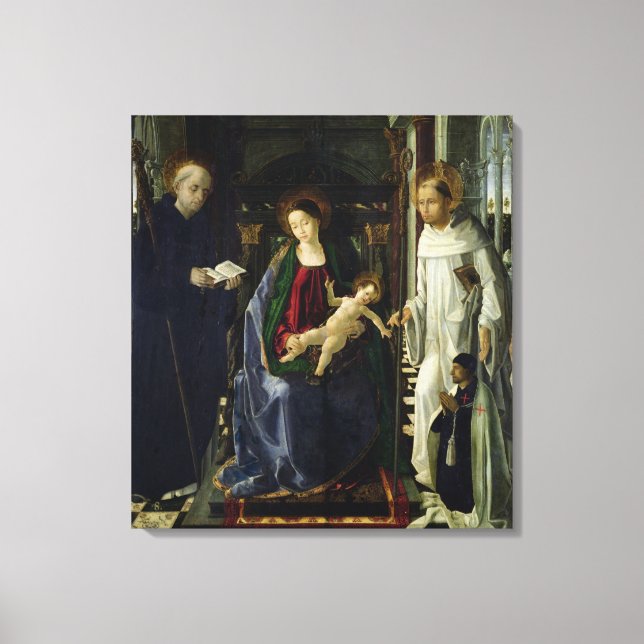 Virgin and Child (oil) Canvastryck (Framsida)