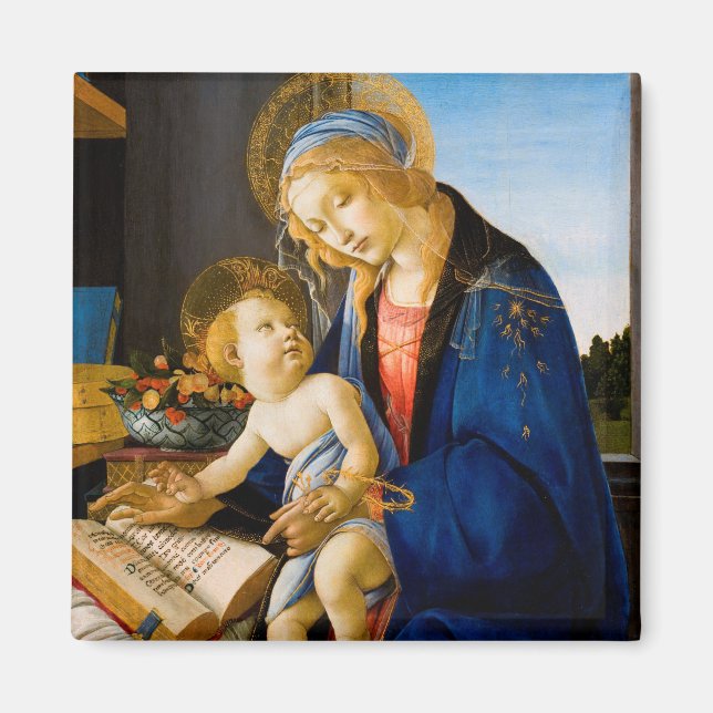 Virgin and Child, Sandro Botticelli Magnet (Framsidan)