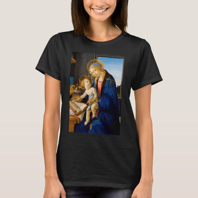 Virgin and Child, Sandro Botticelli T Shirt (Framsida)