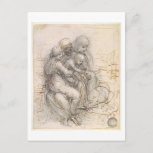 Virgin and Child with St. Anne, c. 1501-10 (penna Vykort
