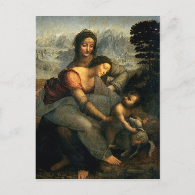 Virgin and Child with St. Anne, c.1510 Vykort (Framsida)