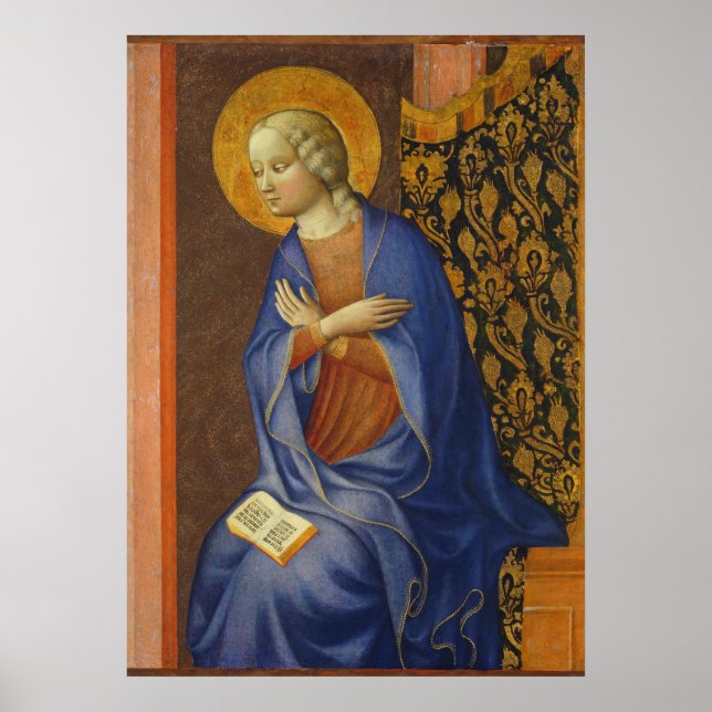 Virgin Annunciate, c. 1430 (tempera on Panel) Poster (Framsidan)